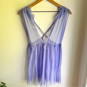 Victoria’s Secret purple sheer babydoll chemise lingerie slip dress- size XL